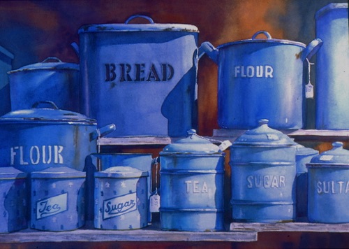 Grandma's Pantry in Blue
17” x 28” Award Winner
Private Collection